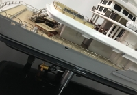 custom made model of 55m superyacht